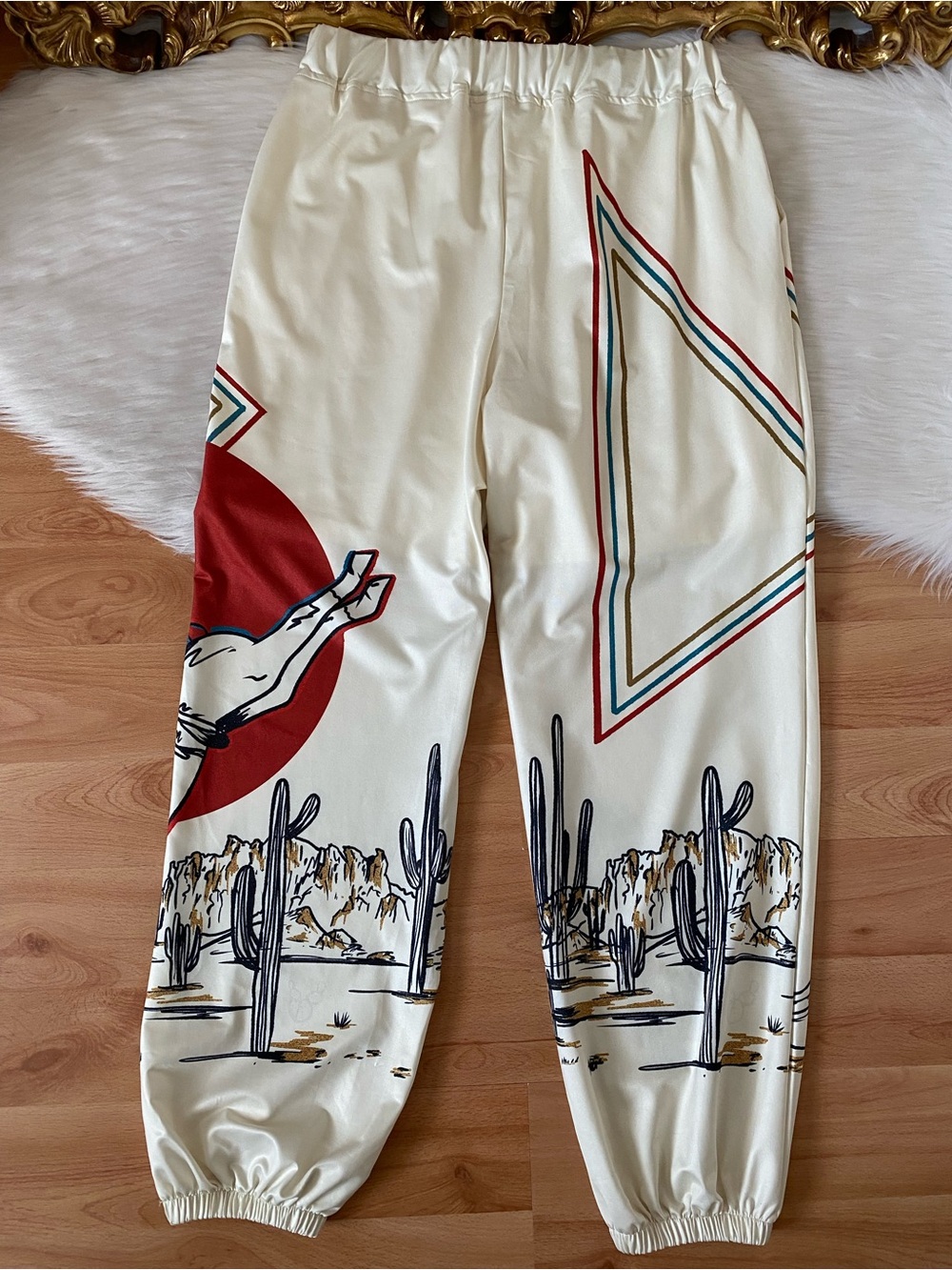 Lucky & Blessed Rodeo Cowboy Jogger Pants - Picture 5 of 11